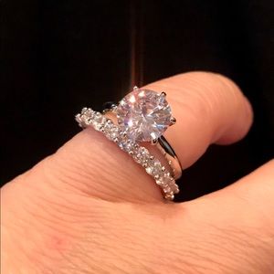 Eternity wedding bridal set